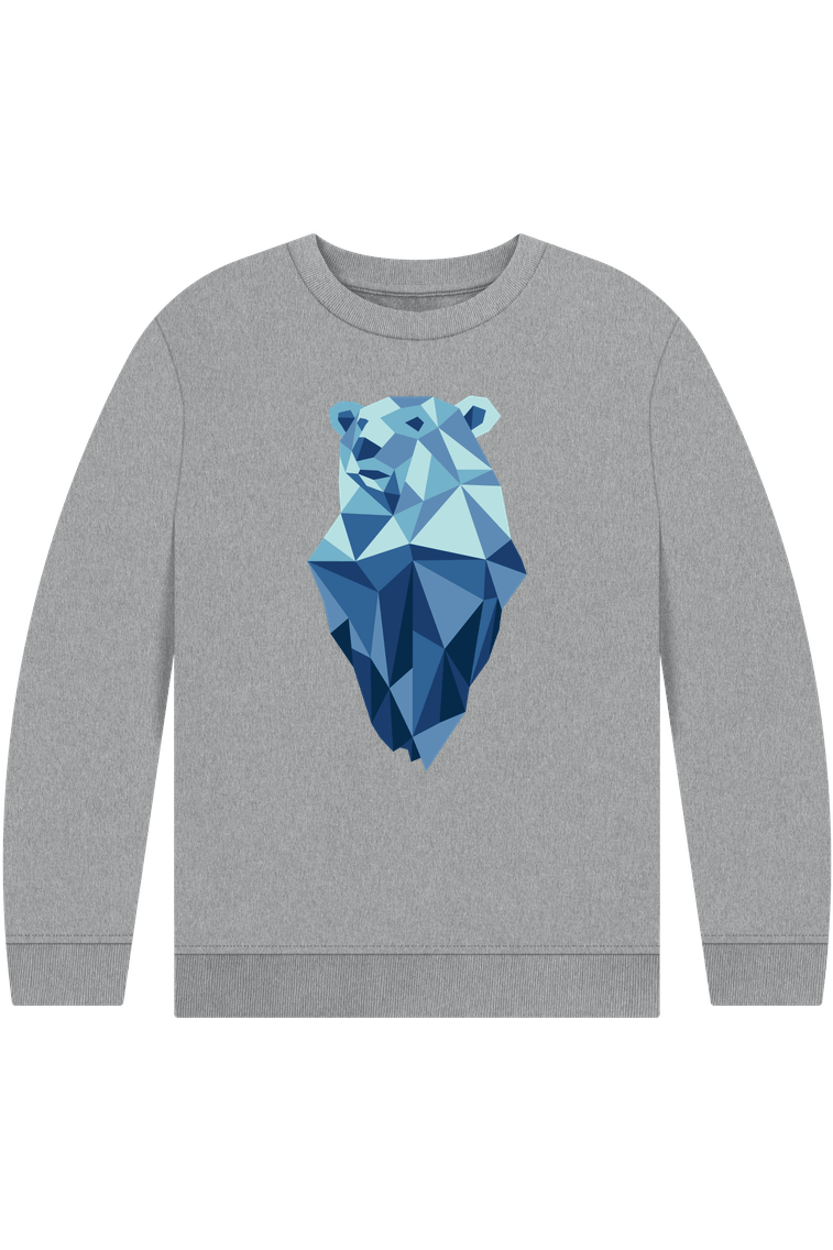 Athletic Grey Printed Kids Jumper