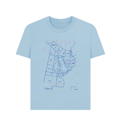 Milky Blue Printed T-shirt