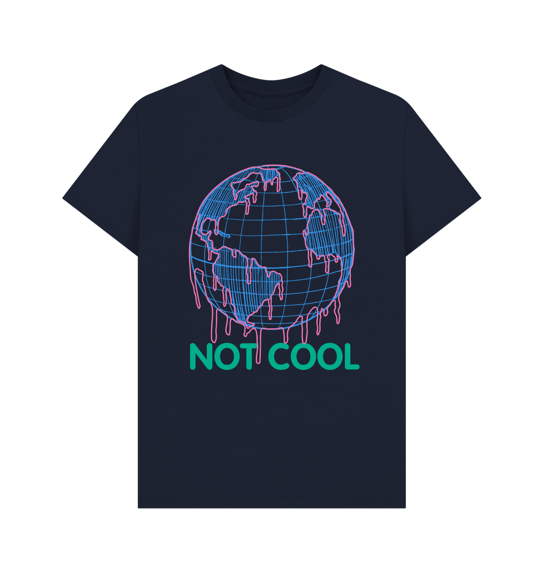 Navy Blue Printed T-shirt Front