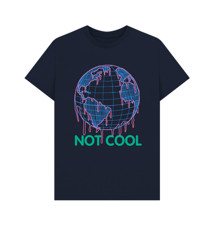 Navy Blue Printed T-shirt Front