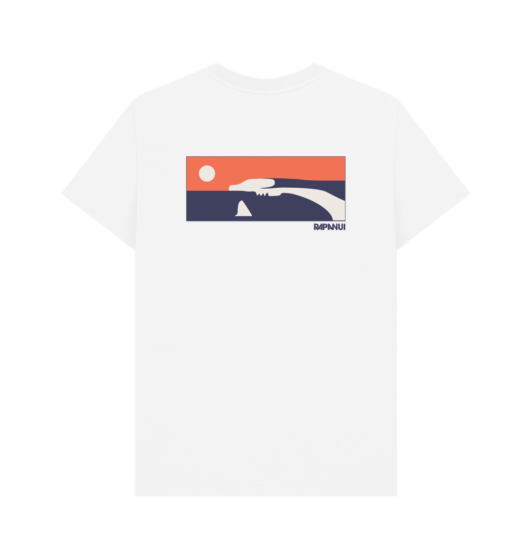 White Printed T-shirt Back
