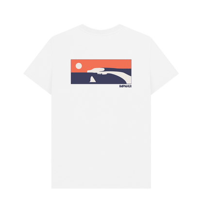White Printed T-shirt Back