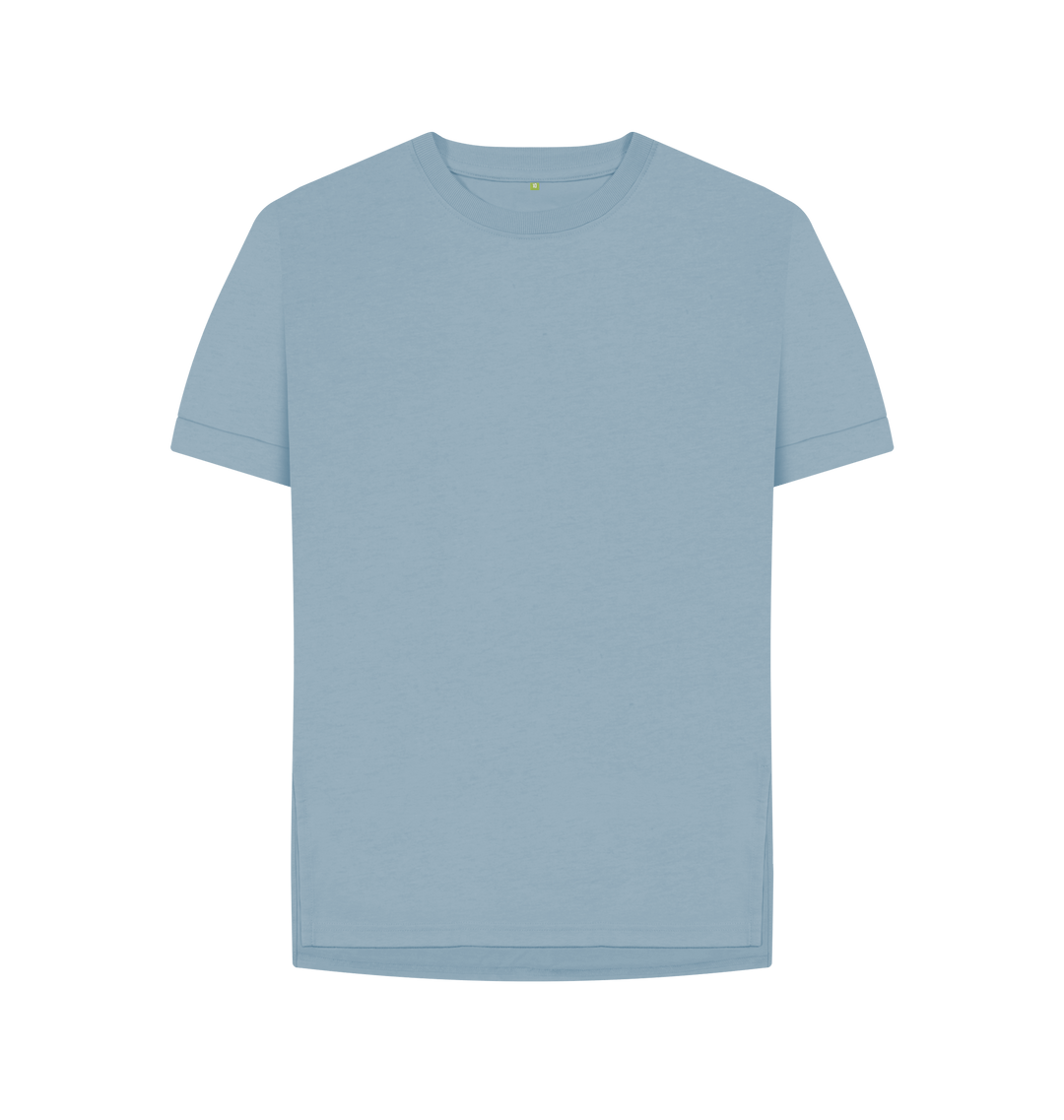 Stone Blue Printed T-shirt Front