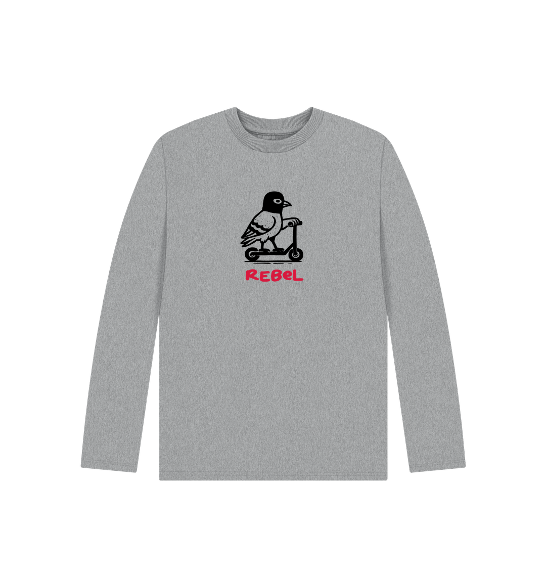 Athletic Grey Printed Kids T-Shirt Front