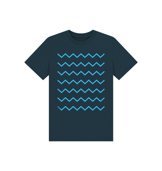 Denim Blue Printed Kids T-Shirt