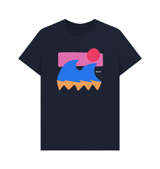 Navy Blue Printed T-shirt