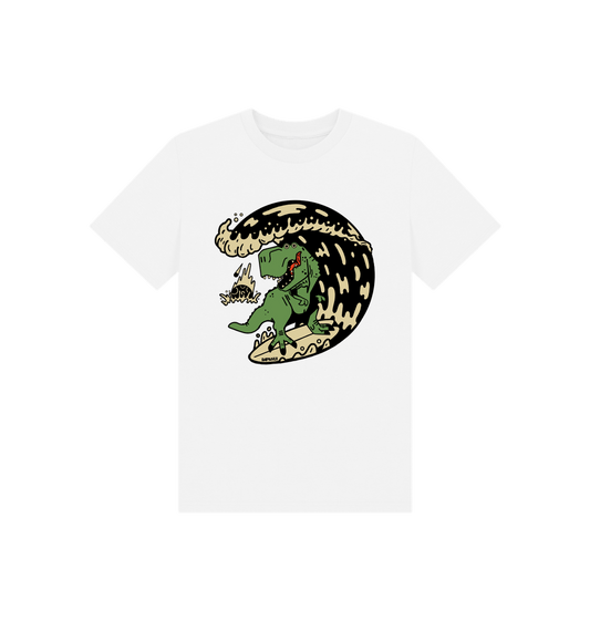 White Printed Kids T-Shirt Front