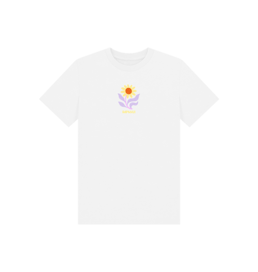 White Printed Kids T-Shirt