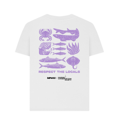 White Printed T-shirt Back