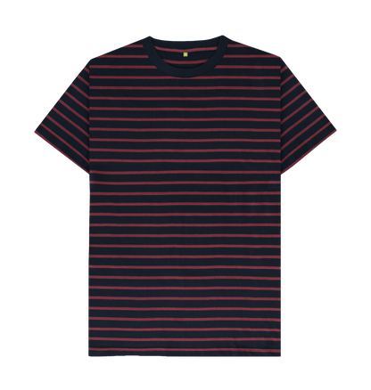 Red Stripes Printed Premium T-Shirt Front
