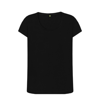 Black Printed T-shirt Front