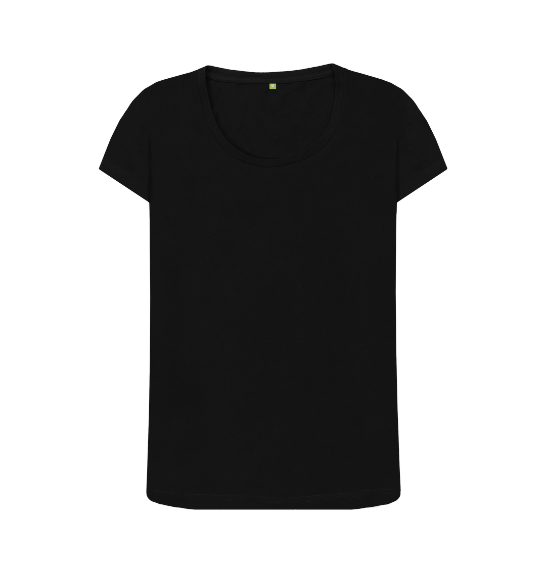 Black Printed T-shirt Front