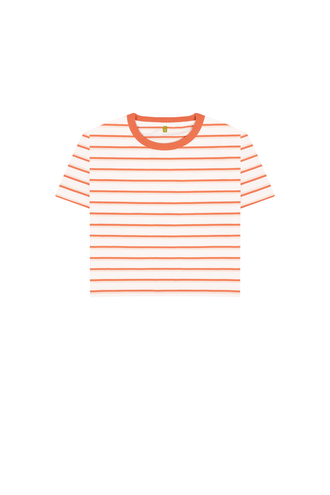 Coral Stripes Printed T-shirt