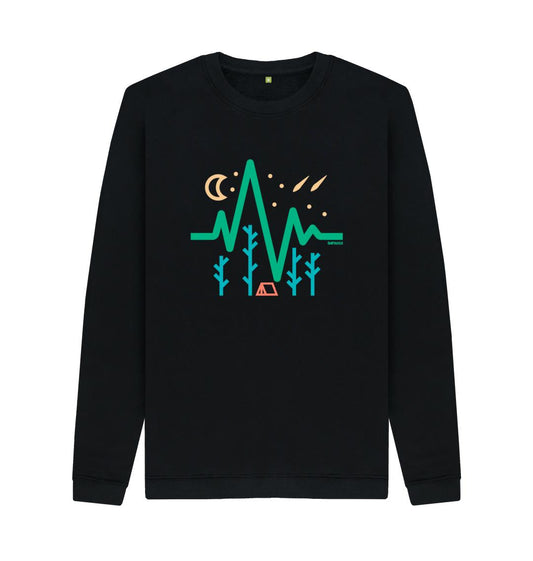 Black Printed Sweater