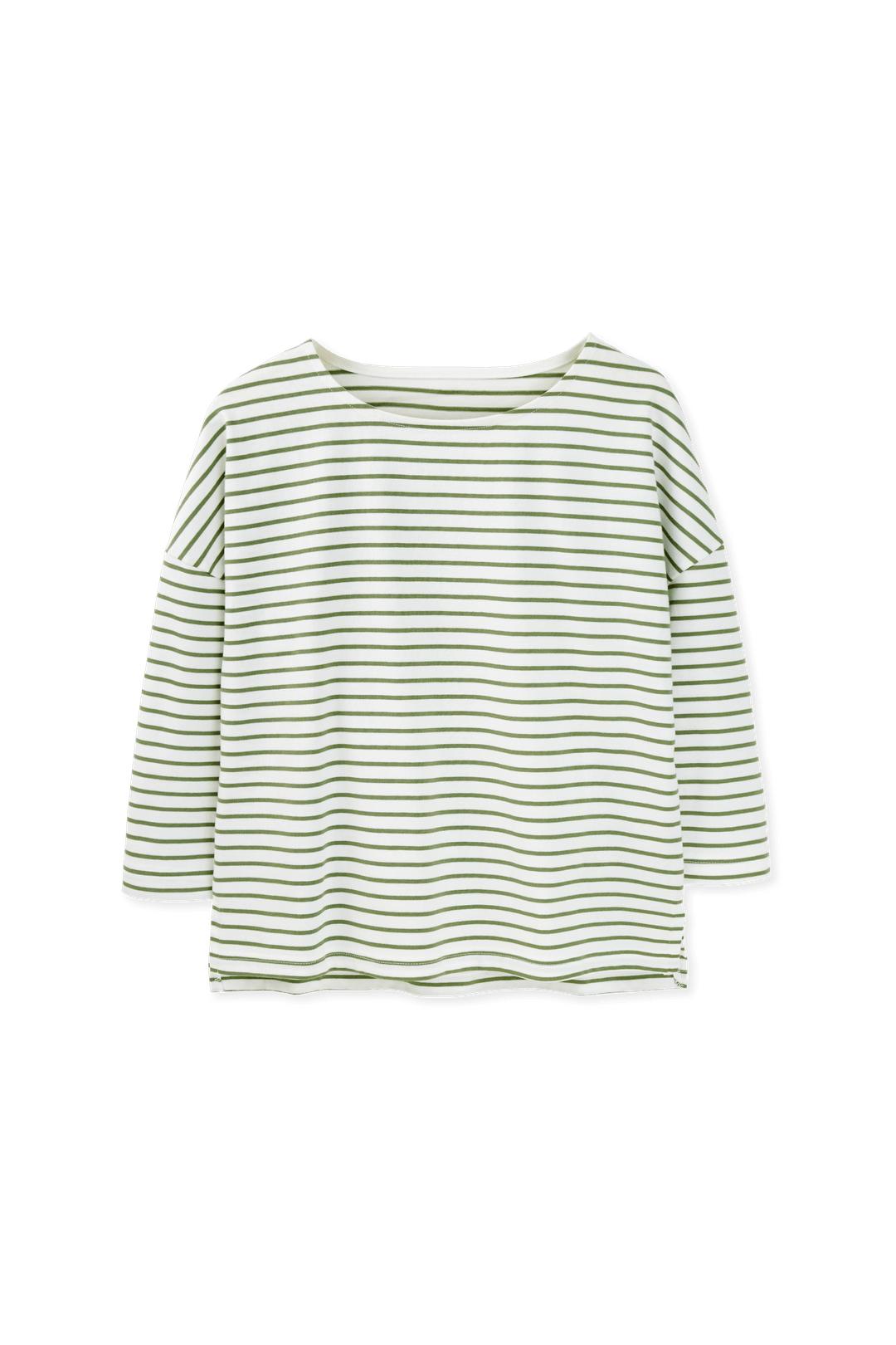 Sage Stripes Printed T-shirt