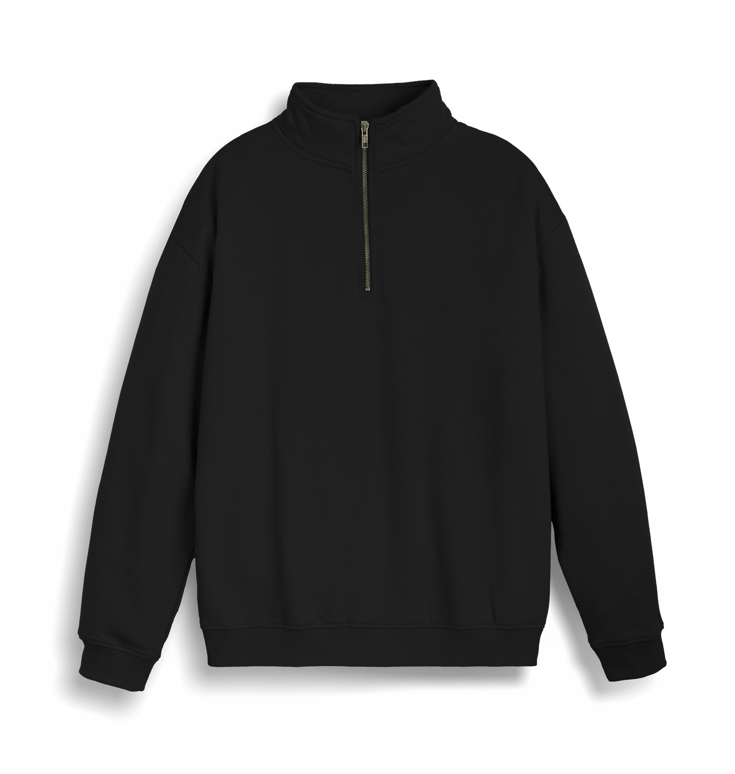 Black Printed Sweater Front