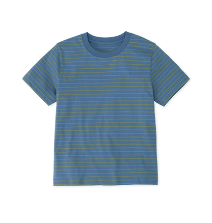 Solent & Sage Stripes Printed T-shirt