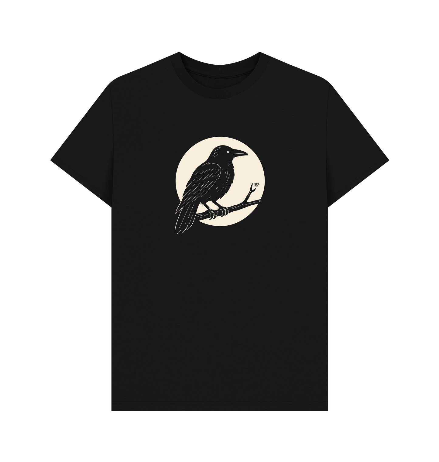 Black Printed T-shirt Front