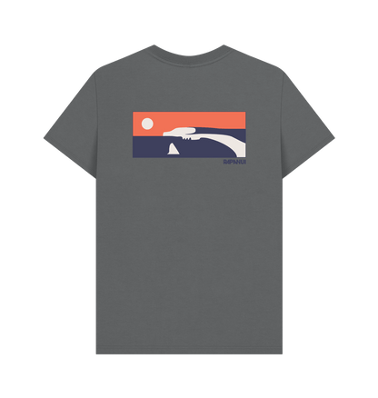 Slate Grey Printed T-shirt Back