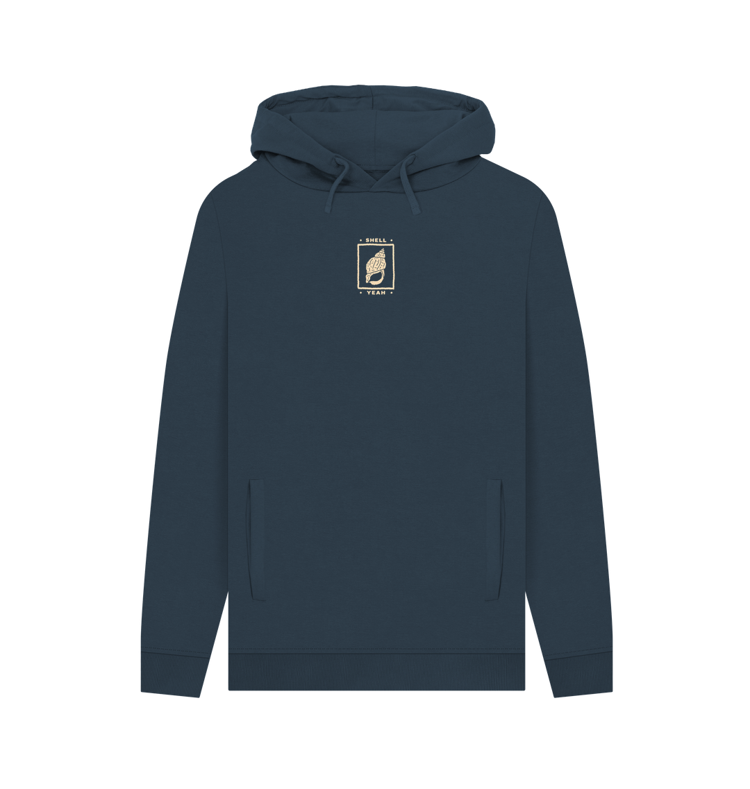 Navy Printed Hoody