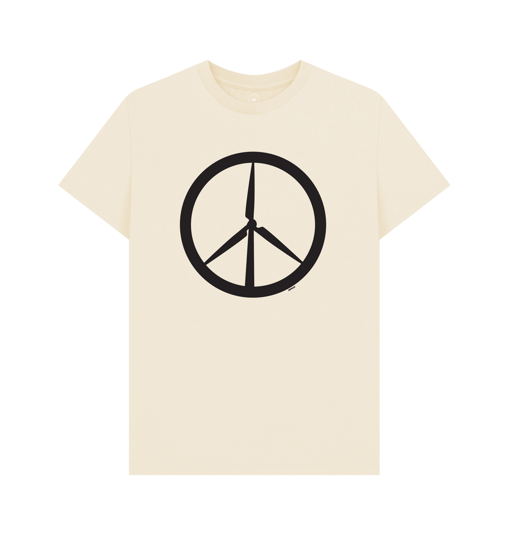 Natural Recycled Printed T-Shirt Front