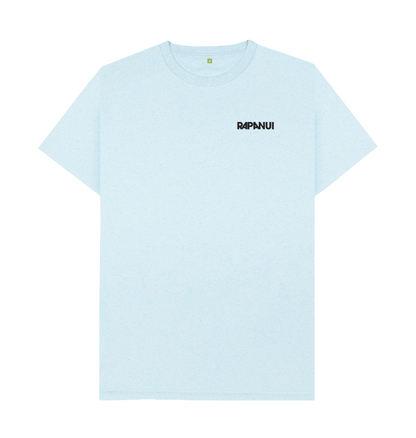 Light Blue Recycled Printed T-Shirt Front