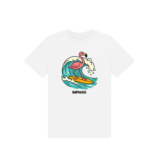 White Printed Kids T-Shirt Front