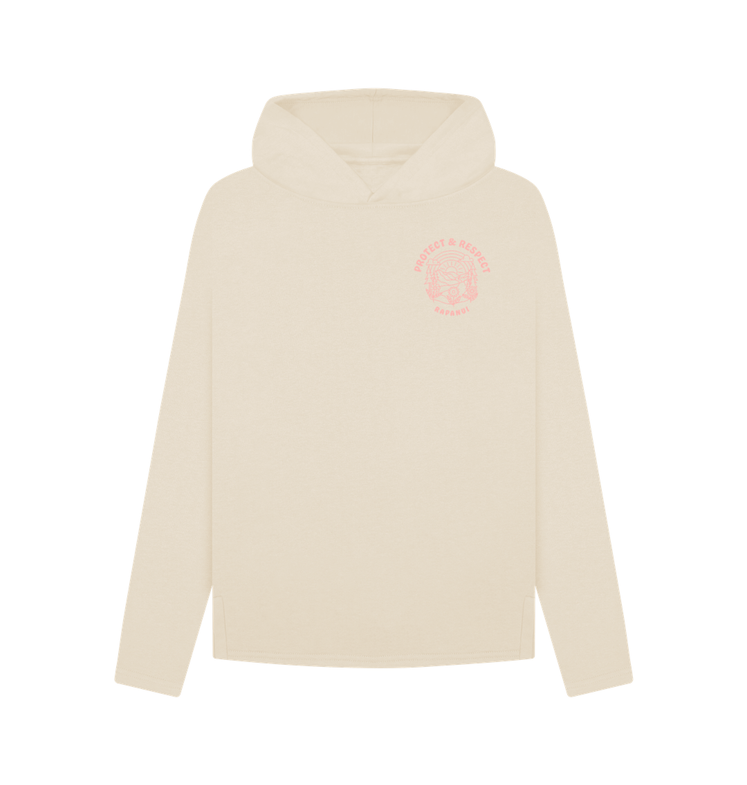 Oat Printed Hoody Front