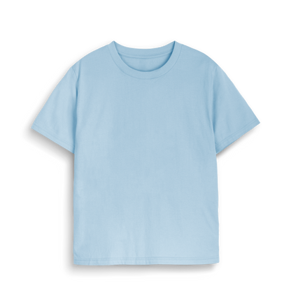 Milky Blue Printed T-shirt Front