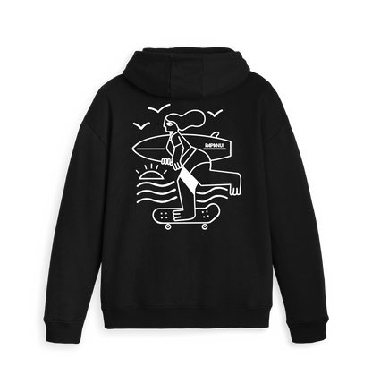 Black Zip hoody
