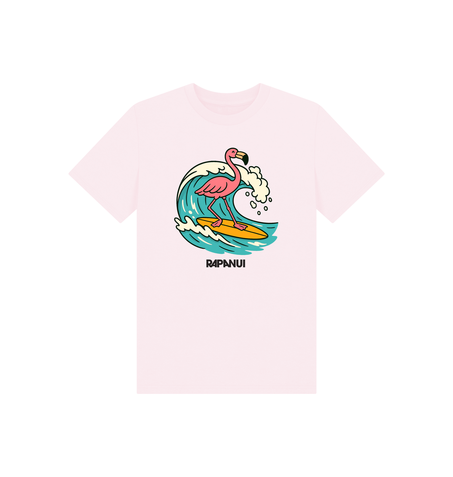 Pink Printed Kids T-Shirt Front