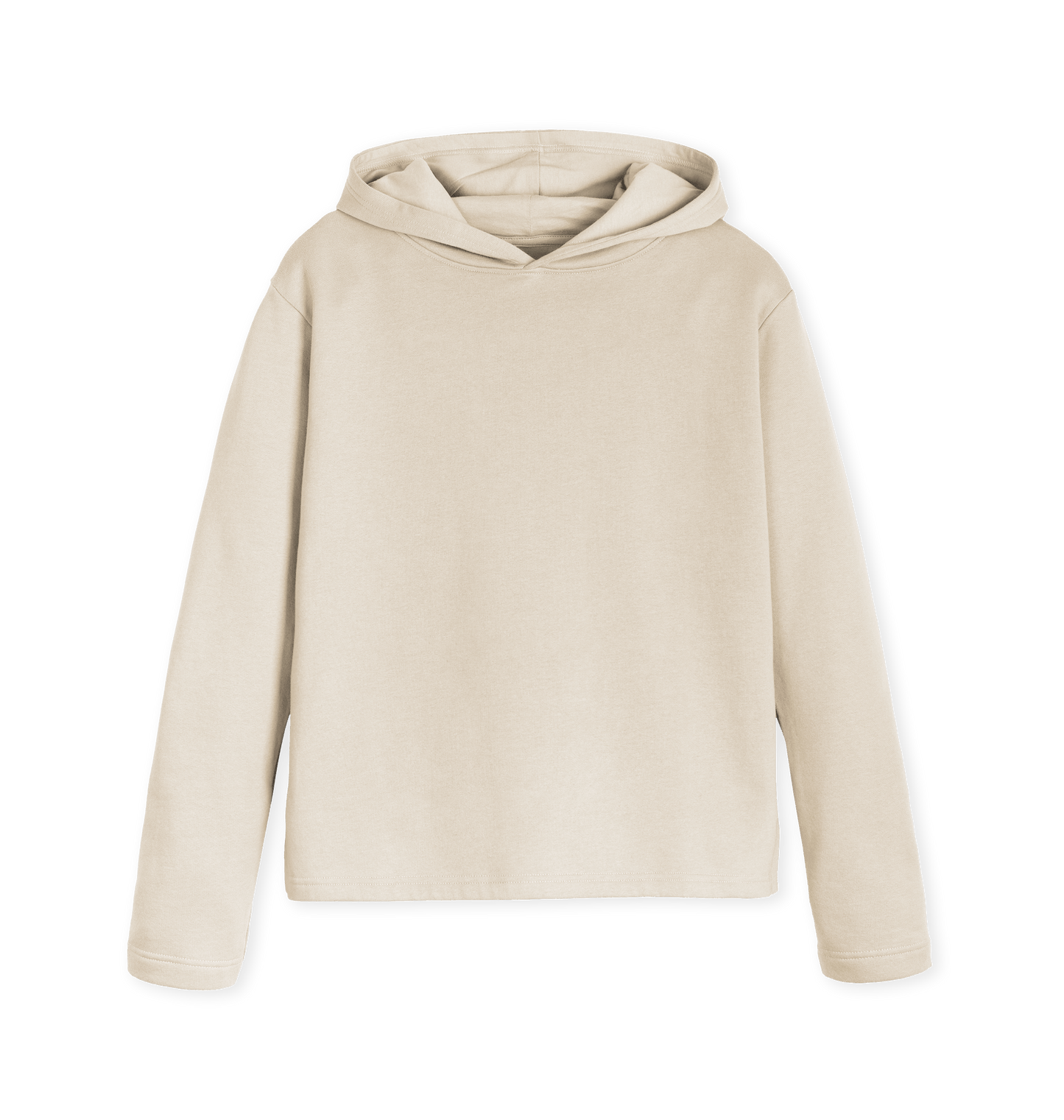 Oat Printed Hoody Front