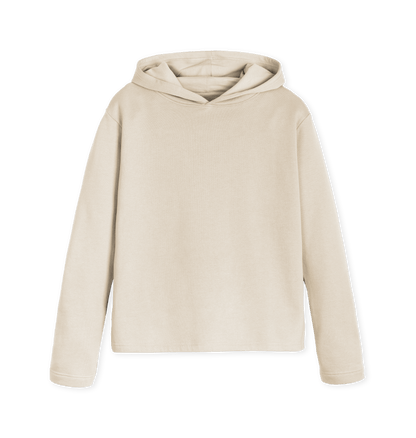 Oat Printed Hoody Front