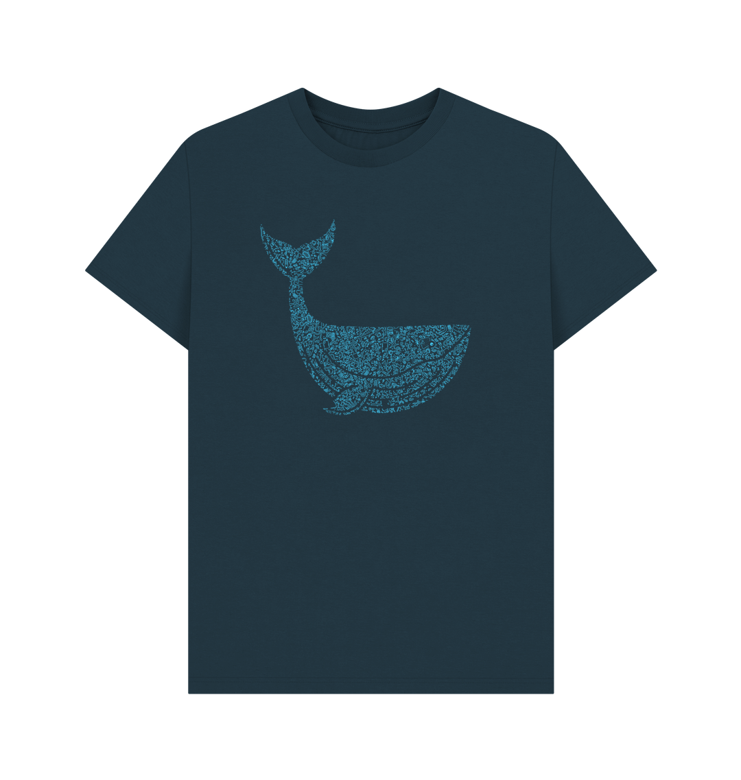Denim Blue Printed T-shirt