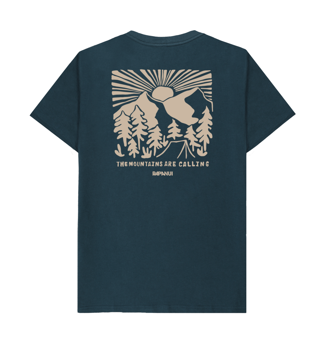 Denim Blue Printed T-shirt Back