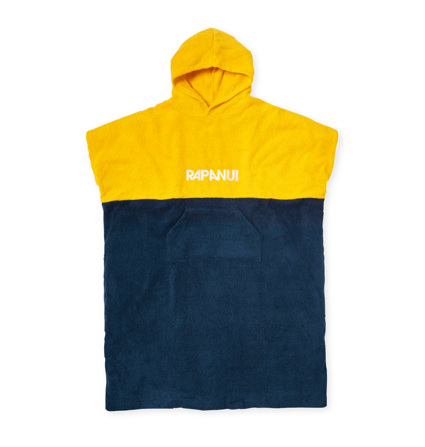 Yellow-Blue Surf Change Towel Robe Front