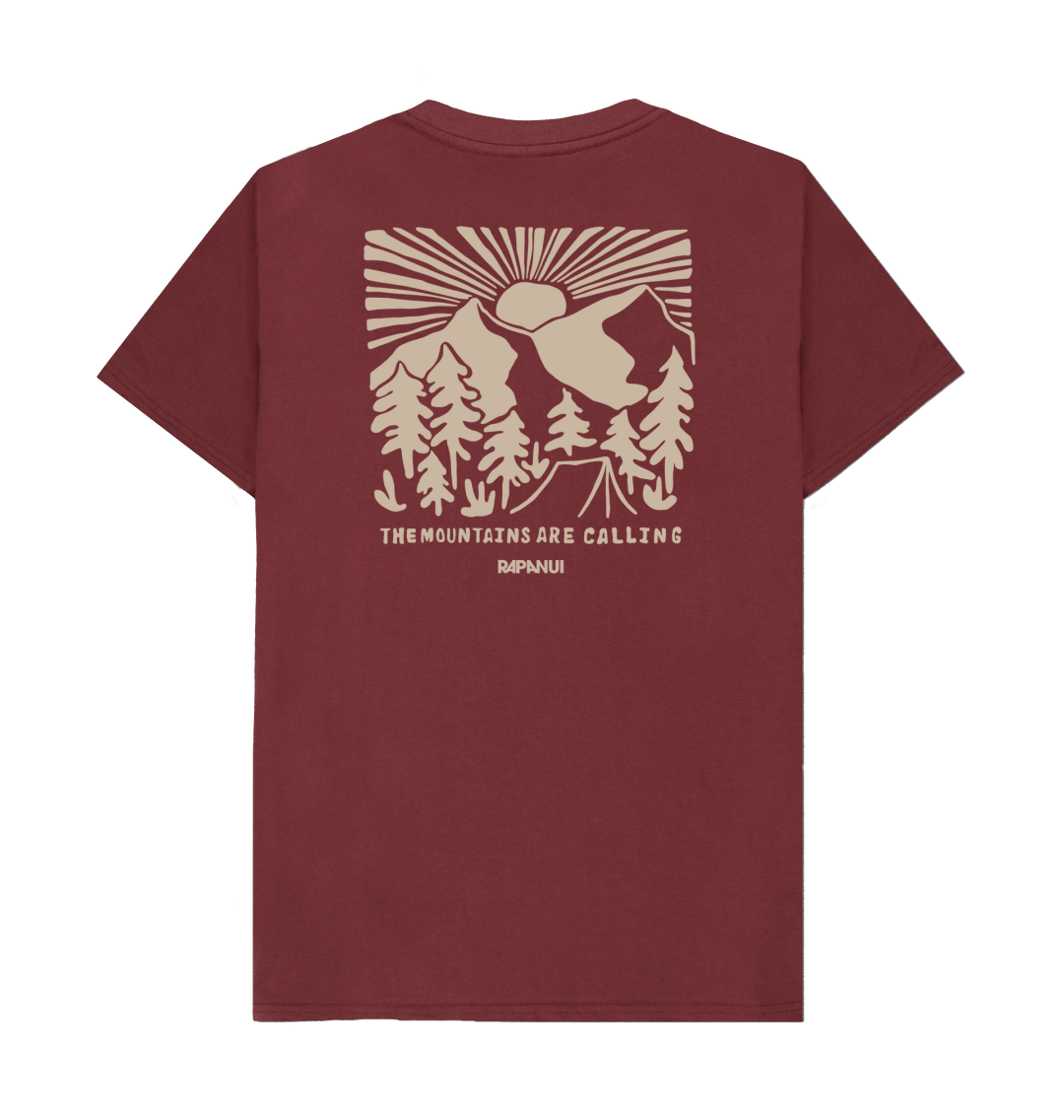Red Wine Printed T-shirt Back