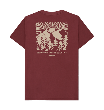 Red Wine Printed T-shirt Back