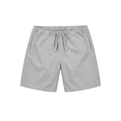 Athletic Grey Printed Mens Shorts Front