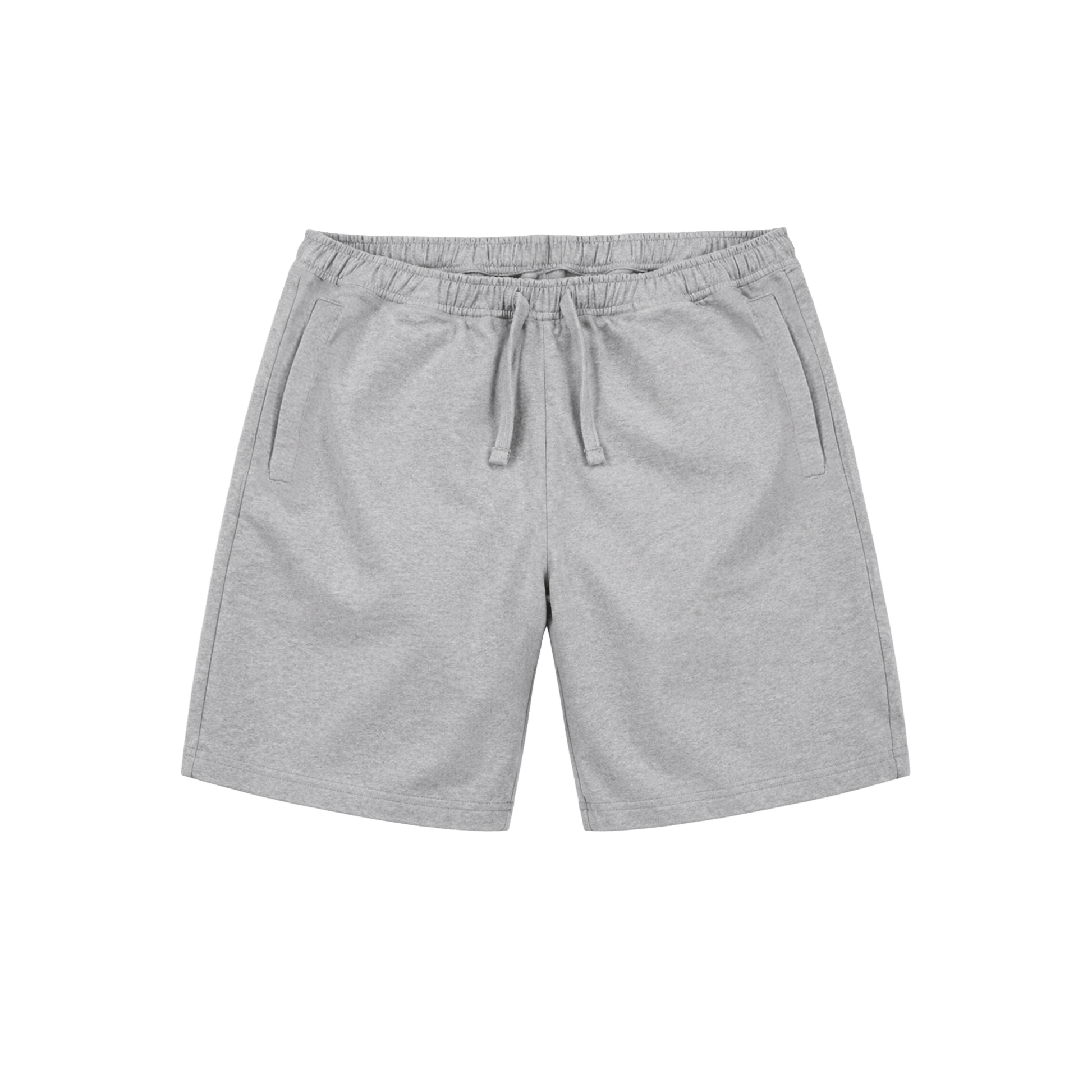 Athletic Grey Printed Mens Shorts Front
