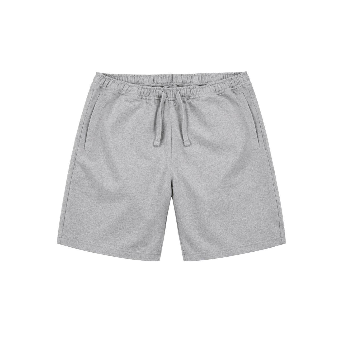 Athletic Grey Printed Mens Shorts Front