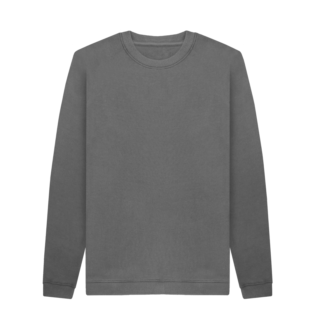 Slate Grey Printed Sweater Front