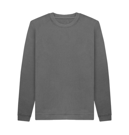 Slate Grey Printed Sweater Front