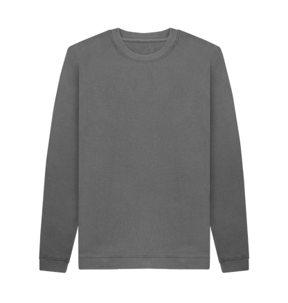Slate Grey Printed Sweater Front