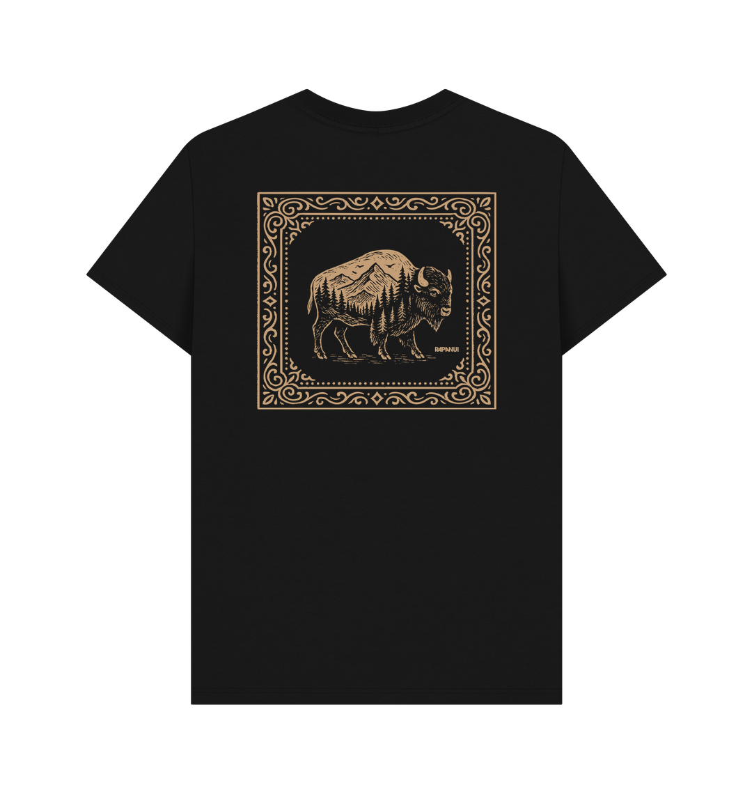 Black Printed T-shirt Back
