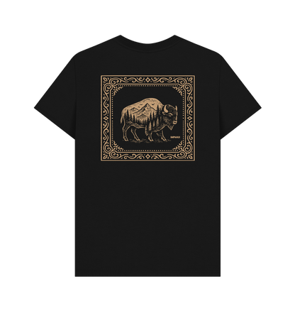 Black Printed T-shirt Back