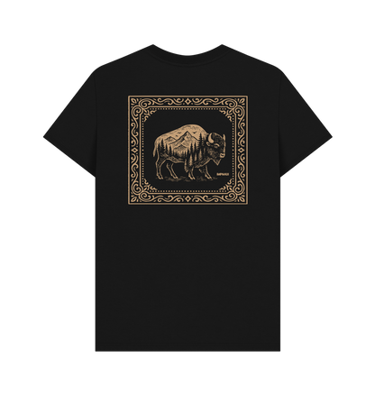 Black Printed T-shirt Back