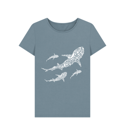 Stone Blue Printed T-shirt