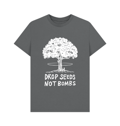 Slate Grey Printed T-shirt Front