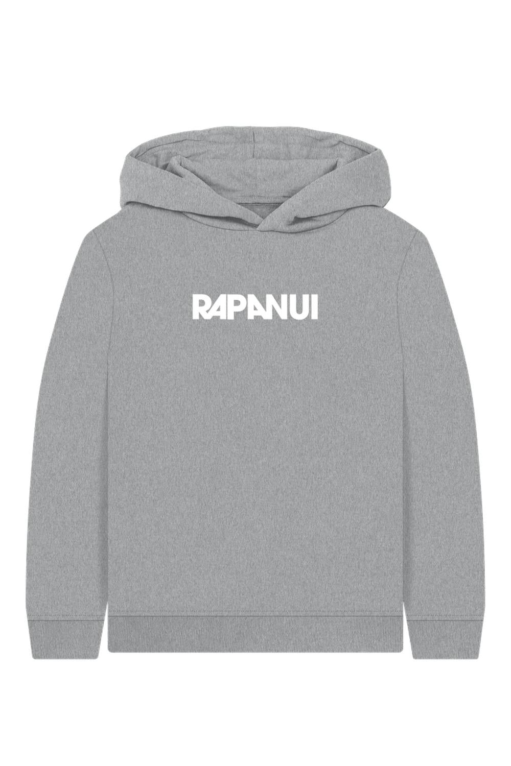 Athletic Grey Printed Kids Hoodie